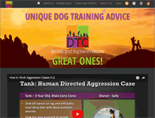 Tablet Screenshot of dogtrainersconnection.com